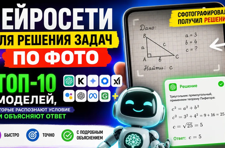 Нейросети для решения задач по фото: ТОП-5 лучших ИИ-моделей
