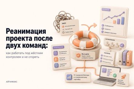 Реанимация проекта после двух команд: как работать под жёстким контролем и не сгореть