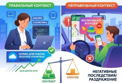 Место и формат: почему контекст рекламы важнее креатива