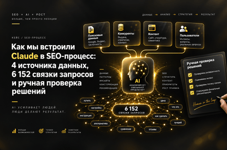 Как мы встроили Claude в SEO-процесс: 4 источника данных, 6 152 связки запросов
