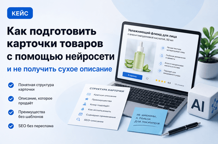 Кейс: как подготовить карточки товаров с помощью нейросети и не получить сухое описание