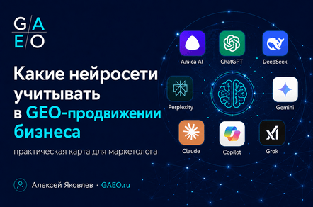 Какие нейросети учитывать в GEO-продвижении бизнеса: гайд для собственника и маркетолога