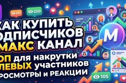 Как купить подписчиков в Макс канал живых - ТОП сервисов для накрутки участников + просмотры