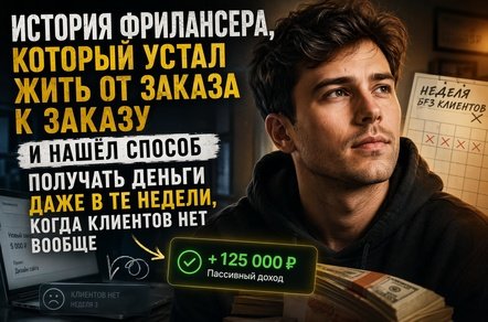 Боялся уйти в отпуск — вдруг заказы кончатся. Теперь доход идёт, даже когда я не работаю