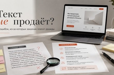 Почему текст для сайта не продаёт: 7 ошибок, из-за которых заказчик платит дважды