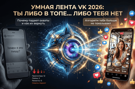 Умная лента VK в 2026 году: как вернуть охваты и продажи
