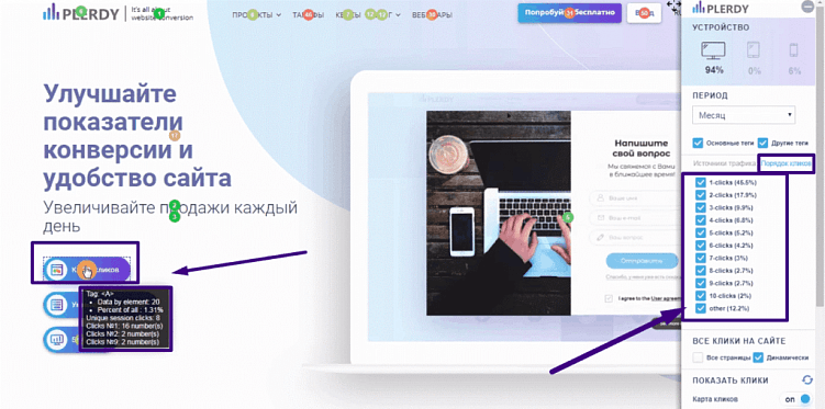 Топ-5 сервисов для создания тепловых карт кликов на сайте