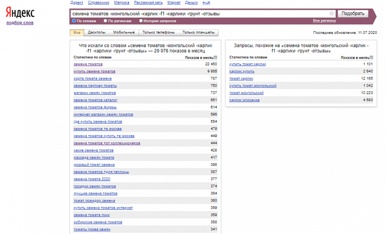 Как пользоваться Яндекс.Вордстатом: инструкция для начинающих